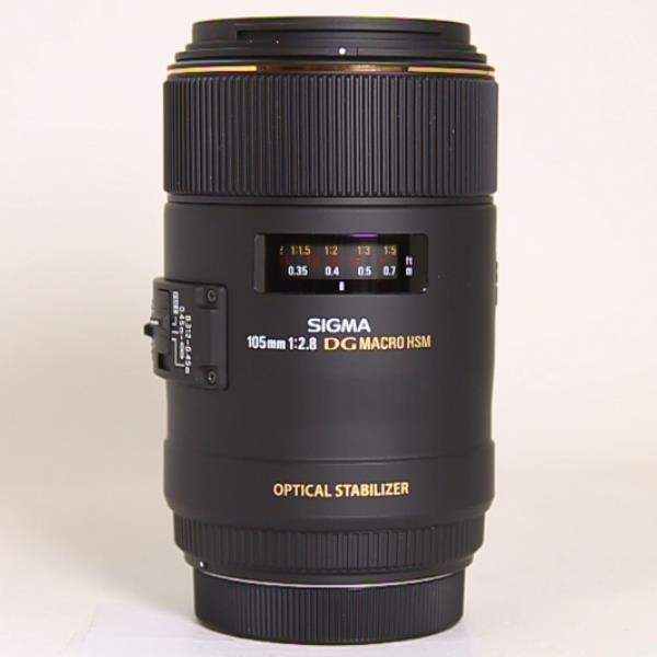 Used Sigma 105mm f/2.8 EX DG OS HSM Macro Lens Canon EF