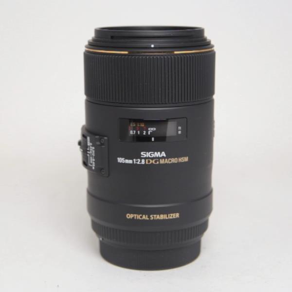 Used Sigma 105mm f/2.8 EX DG OS HSM Macro Lens Canon EF