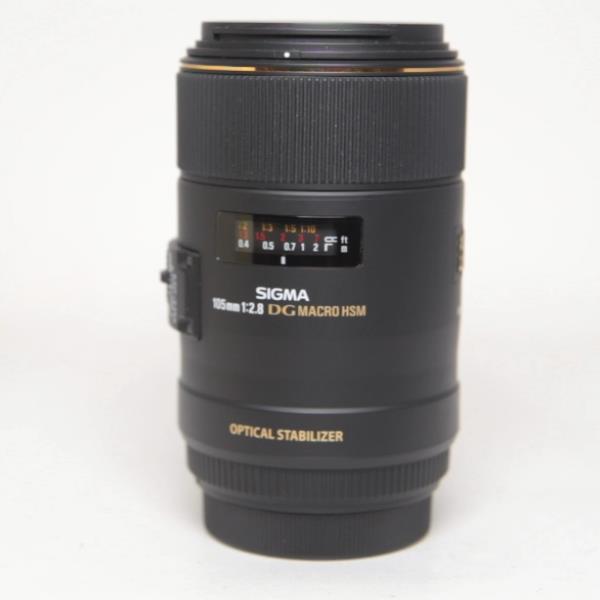 Used Sigma 105mm f/2.8 EX DG OS HSM Macro Lens Canon EF