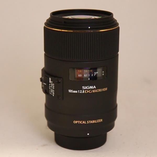 Used Sigma 105mm f/2.8 EX DG OS HSM Macro Lens Nikon F
