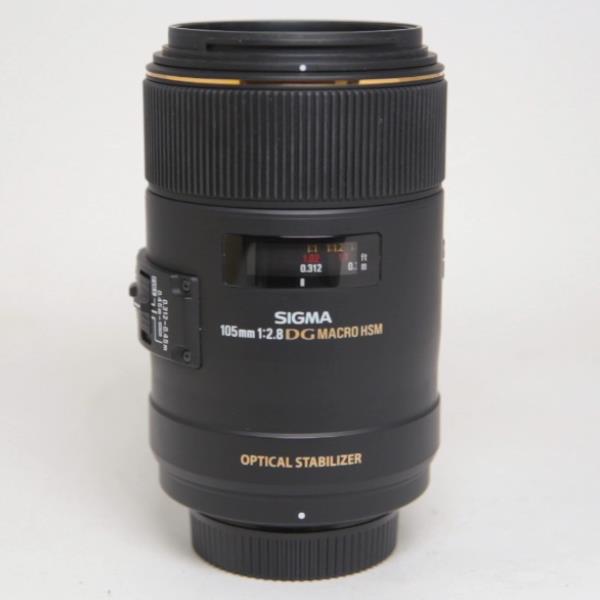 Used Sigma 105mm f/2.8 EX DG OS HSM Macro Lens Nikon F
