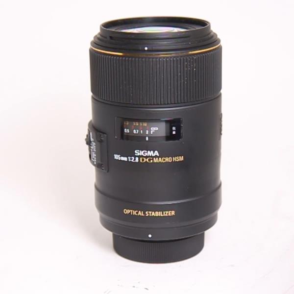 Used Sigma 105mm f/2.8 EX DG OS HSM Macro Lens Nikon F