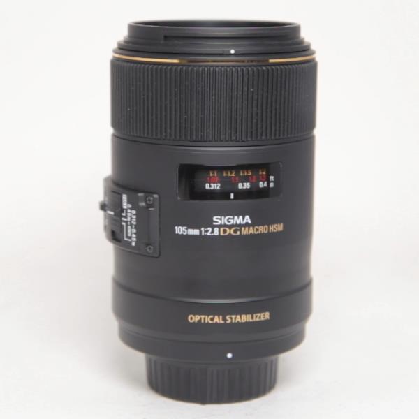 Used Sigma 105mm f/2.8 EX DG OS HSM Macro Lens Nikon F
