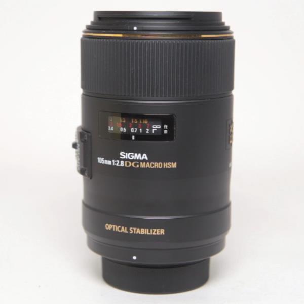 Used Sigma 105mm f/2.8 EX DG OS HSM Macro Lens Nikon F