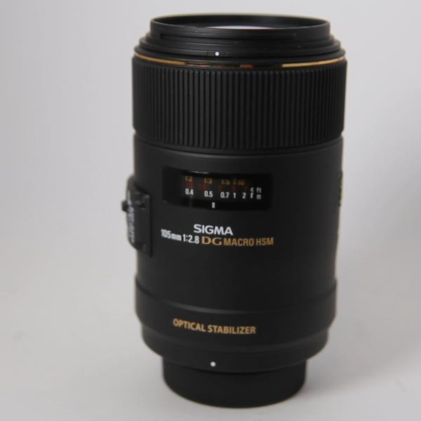 Used Sigma 105mm f/2.8 EX DG OS HSM Macro Lens Nikon F