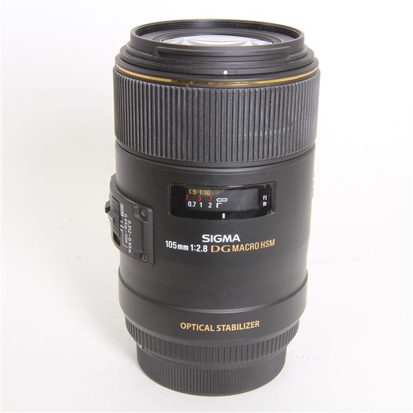 Used Sigma 105mm f/2.8 EX DG OS HSM Macro Lens Nikon F