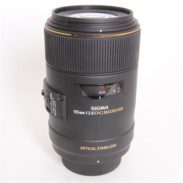 Used Sigma 105mm f/2.8 EX DG OS HSM Macro Lens Nikon F