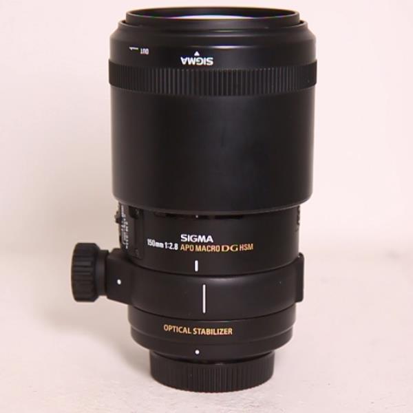 Used Sigma 150mm lens  f/2.8 APO EX DG OS HSM Macro - Nikon Fit