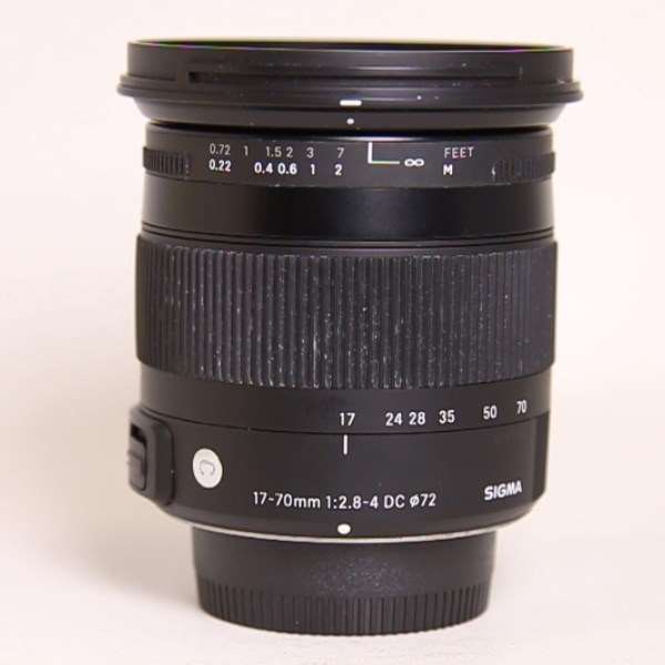 Used Sigma 17-70mm F2.8-4 DC Macro OS HSM Nikon Fit