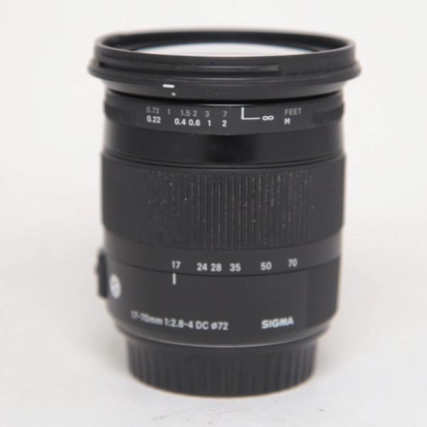 Used Sigma 17-70mm f/2.8-4 DC Macro OS HSM Contemporary Lens Canon EF