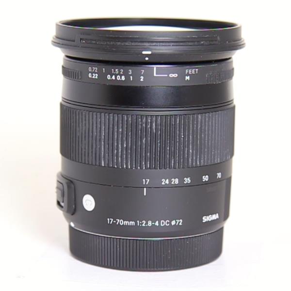 Used Sigma 17-70mm f/2.8-4 DC Macro OS HSM Contemporary Lens Canon EF