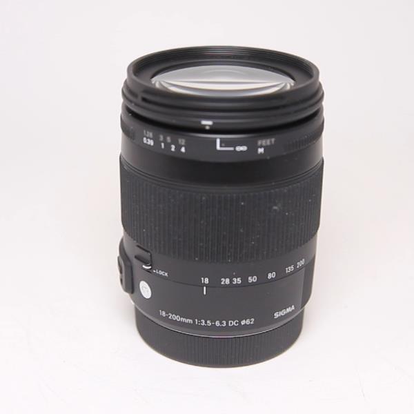 Used Sigma 18-200mm f/3.5-6.3 DC Macro OS HSM Contemporary Lens Canon EF