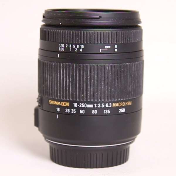 Used Sigma 18-250mm f/3.5-6.3 DC Macro OS HSM Lens Canon EF