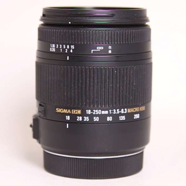 Used Sigma 18-250mm f/3.5-6.3 DC Macro OS HSM Lens Canon EF