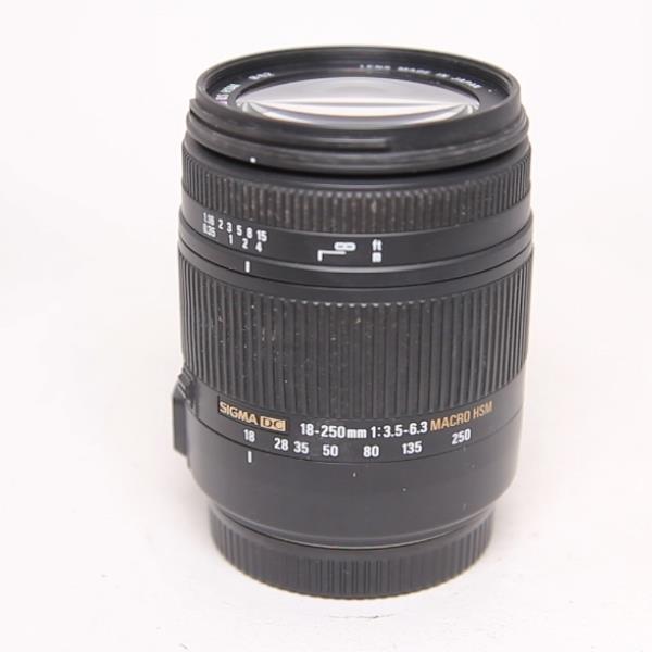 Used Sigma 18-250mm f/3.5-6.3 DC Macro OS HSM Lens Canon EF