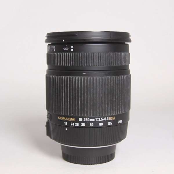 Used Sigma 18-250mm f/3.5-6.3 DC Macro OS HSM Lens Nikon F