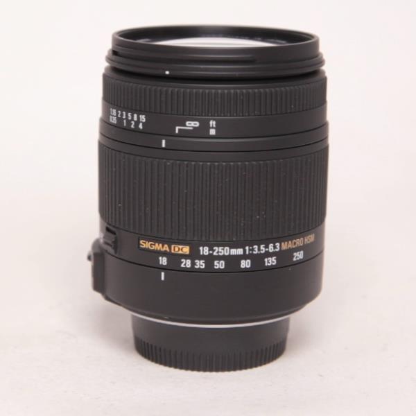 Used Sigma 18-250mm f/3.5-6.3 DC Macro OS HSM Lens Nikon F