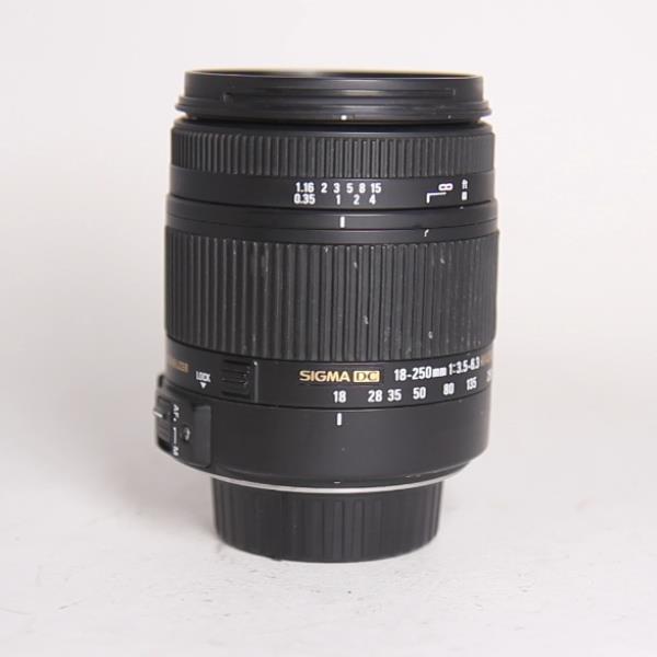 Used Sigma 18-250mm f/3.5-6.3 DC Macro OS HSM Lens Nikon F