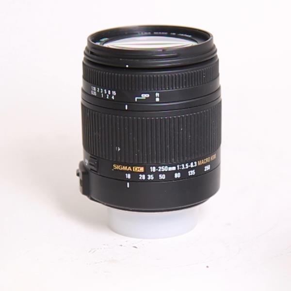 Used Sigma 18-250mm f/3.5-6.3 DC Macro OS HSM Lens Nikon F