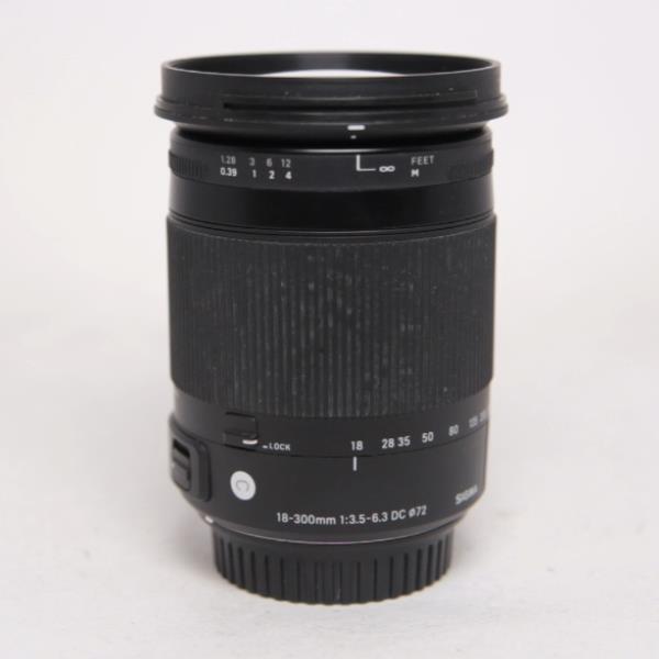 Used Sigma 18-300mm f/3.5-6.3 DC Macro OS HSM Contemporary Lens Canon EF