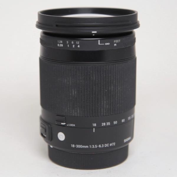 Used Sigma 18-300mm f/3.5-6.3 DC Macro OS HSM Contemporary Lens Canon EF