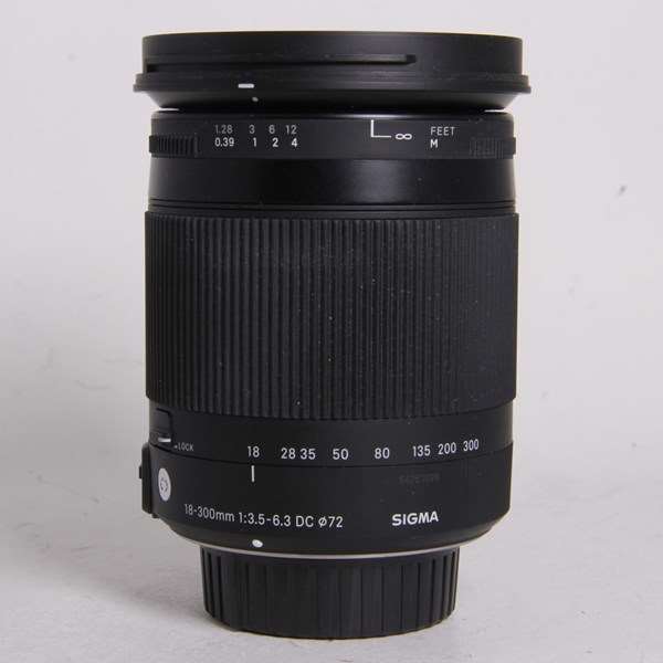 Used Sigma 18-300mm f/3.5-6.3 DC Macro OS HSM Contemporary Lens Nikon F