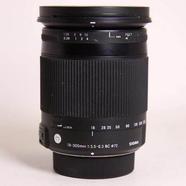 Used Sigma 18-300mm f/3.5-6.3 DC Macro OS HSM Contemporary Lens Nikon F