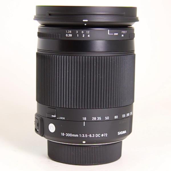 Used Sigma 18-300mm f/3.5-6.3 DC Macro OS HSM Contemporary Lens Nikon F
