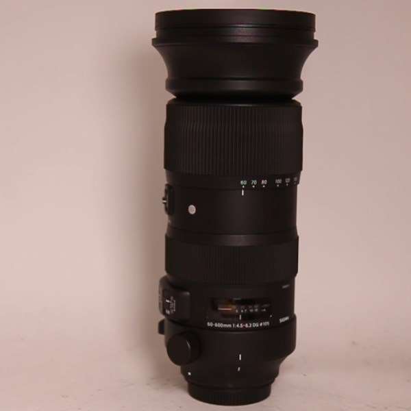 Used Sigma 60-600mm lens f/4.5 - 6.3 DG OS HSM Sports Canon Mount