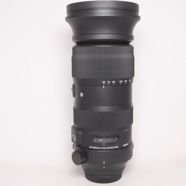 Used Sigma 60-600mm lens f/4.5 - 6.3 DG OS HSM Sports Canon Mount