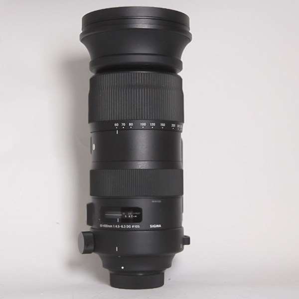 Used Sigma 60-600mm Lens  f/4.5- 6.3 DG OS HSM Sports Nikon Mount