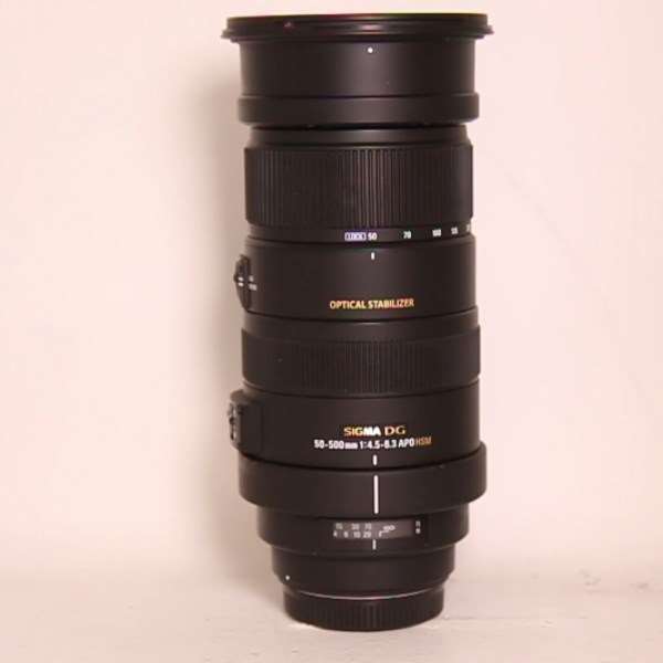 Used Sigma 50-500mm f/4.5-6.3 APO DG OS HSM Lens - Canon Fit