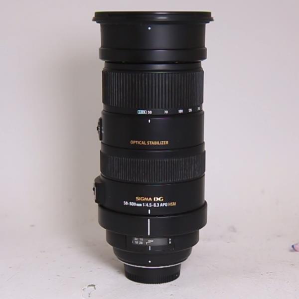Used Sigma 50-500mm f/4.5-6.3 APO DG OS HSM - Nikon Fit
