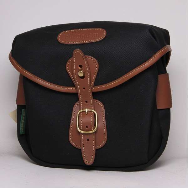 Used Billingham Hadley Digital Shoulder Bag - Black Canvas/Tan