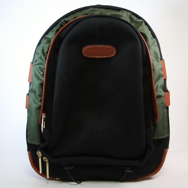 Used Billingham 25 Rucksack - Black Canvas/Tan