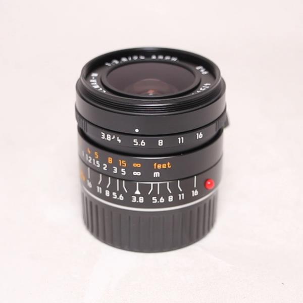 Used Leica Elmar M 24mm f/3.8 ASPH Lens Black Anodised