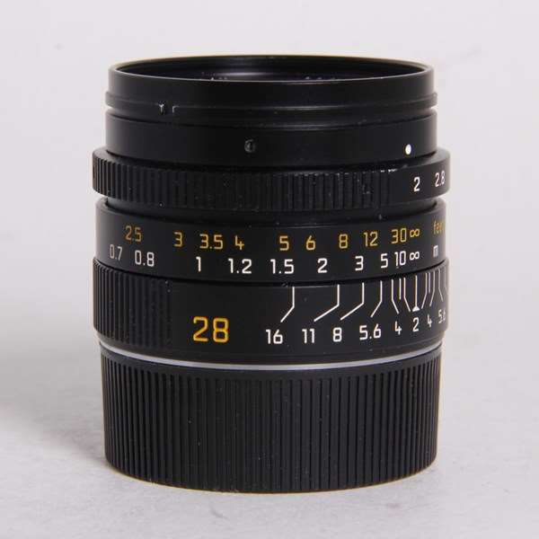 Used Leica Summicron-M 28mm f/2 ASPH Lens - Black