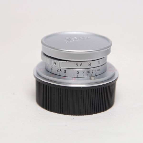 Used Leica Summaron M 28mm f/5.6 Lens Silver Chrome