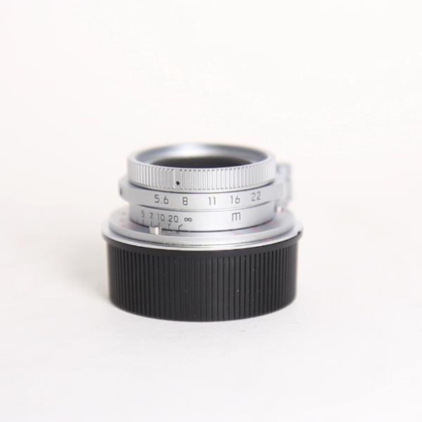 Used Leica Summaron M 28mm f/5.6 Lens Silver Chrome
