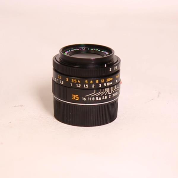 Used Leica Summicron M 35mm f/2 ASPH Lens Black Anodised