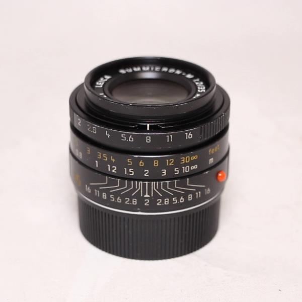 Used Leica Summicron M 35mm f/2 ASPH Lens Black Anodised 11879