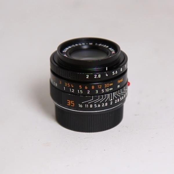 Used Leica Summicron M 35mm f/2 ASPH Lens Black Anodised