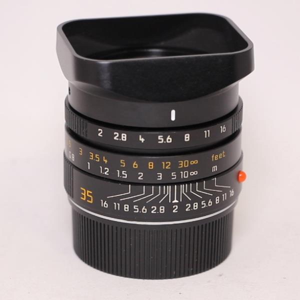 Used Leica Summicron M 35mm f/2 ASPH Lens Black Anodised