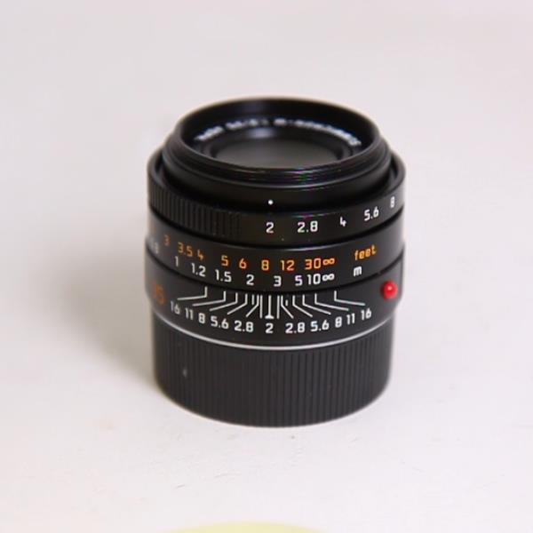 Used Leica Summicron M 35mm f/2 ASPH Lens Black Anodised