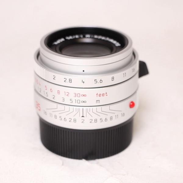 Used Leica Summicron M 35mm f/2 ASPH Lens Silver Anodised 11674