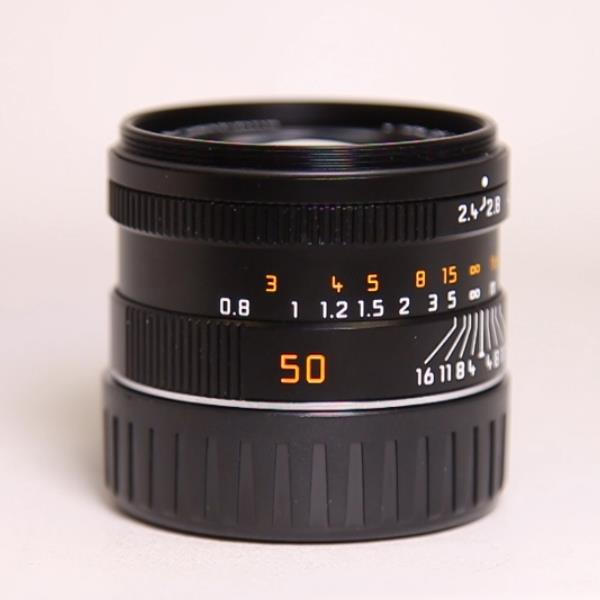 Used Leica Summarit M 50mm f/2.4 Lens Black Anodised