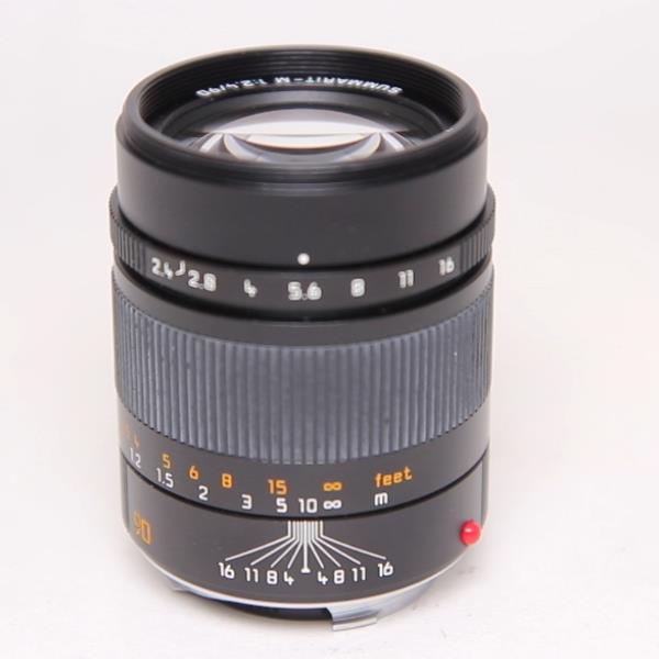 Used Leica Summarit M 90mm f/2.4 Lens Black Anodised