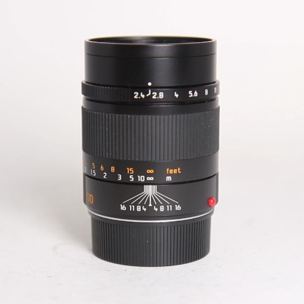 Used Leica Summarit M 90mm f/2.4 Lens Black Anodised