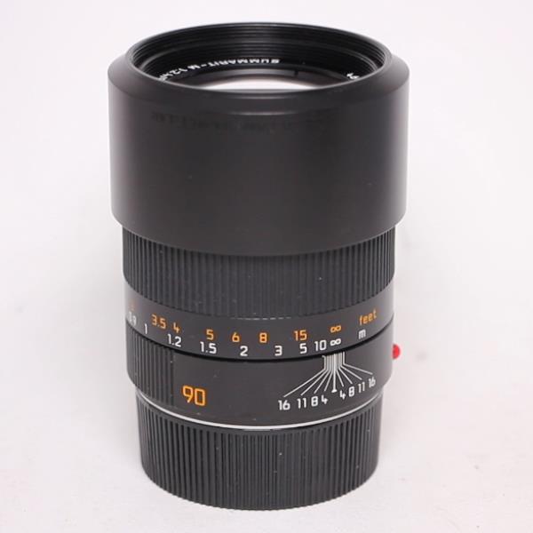 Used Leica Summarit M 90mm f/2.4 Lens Black Anodised