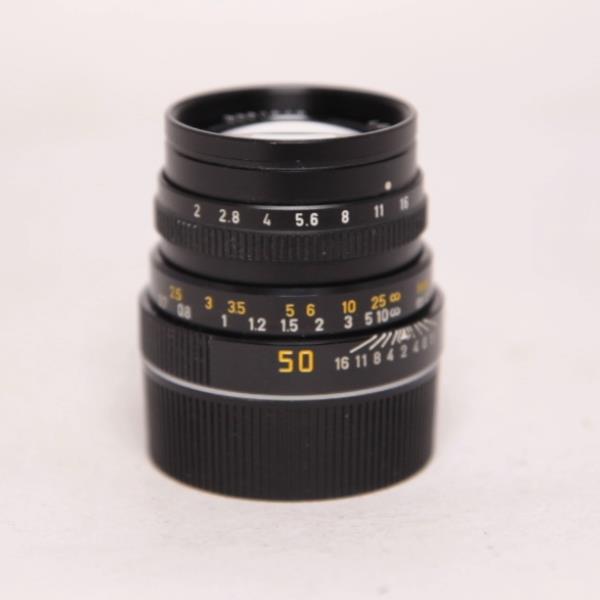 Used Leica Summicron LEITZ Ver : 4 (11819) M 50mm f/2 Lens Black Anodised